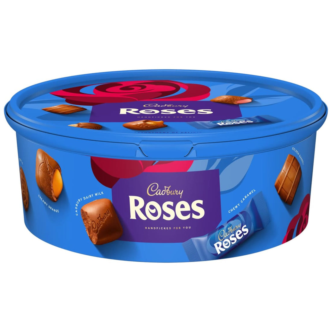 CADBURY Roses Assorted Chocolate Tub product packaging
