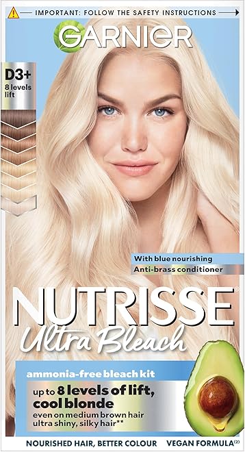 GARNIER Nutrisse Ultra Bleach D3+ Cool Blonde product packaging
