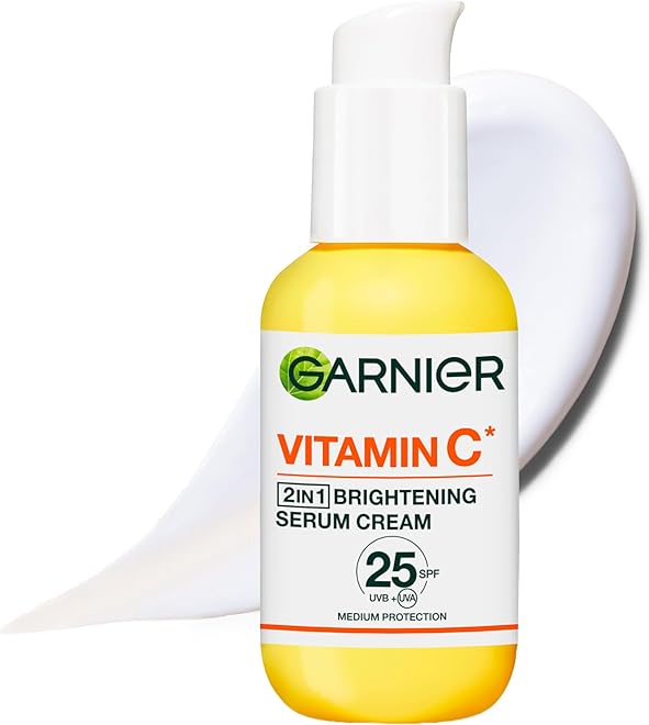 GARNIER Vitamin C Serum Cream SPF 25 product packaging